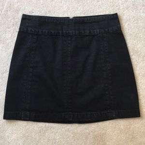 Free People denim mini skirt